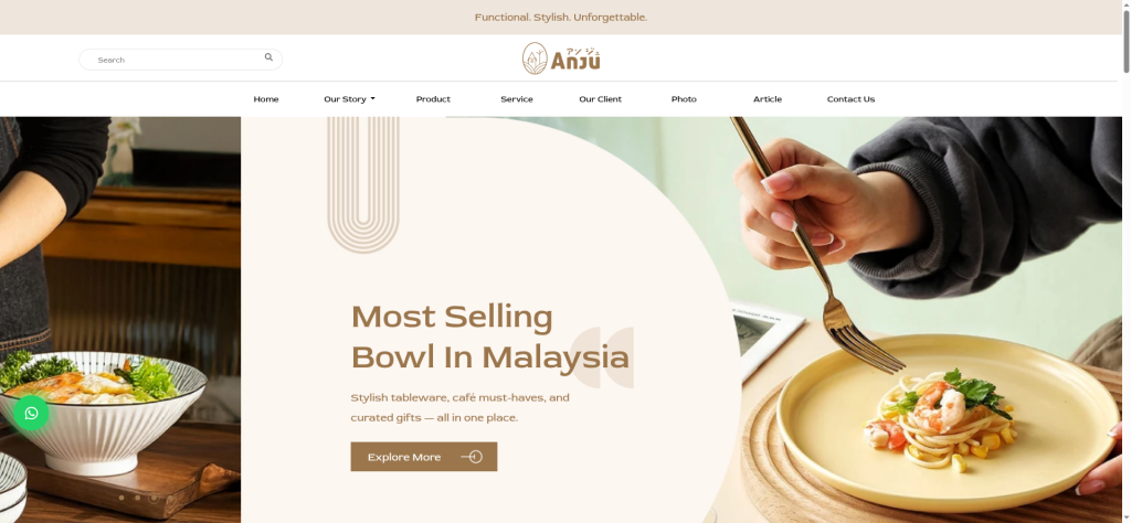 ANJU | Tableware Supplier Selangor, KL | Dinnerware Wholesaler Malaysia