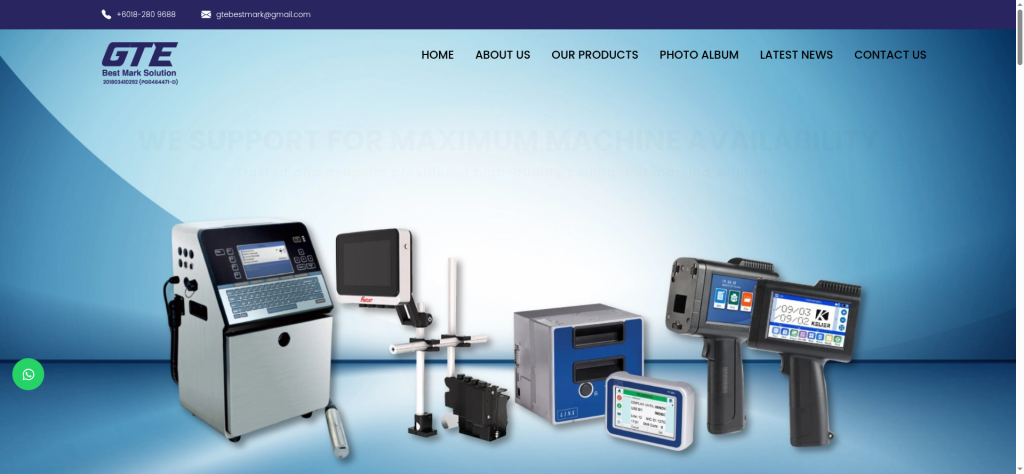 Industrial Printing & Coding Solutions Malaysia | GTE Best Mark Solution