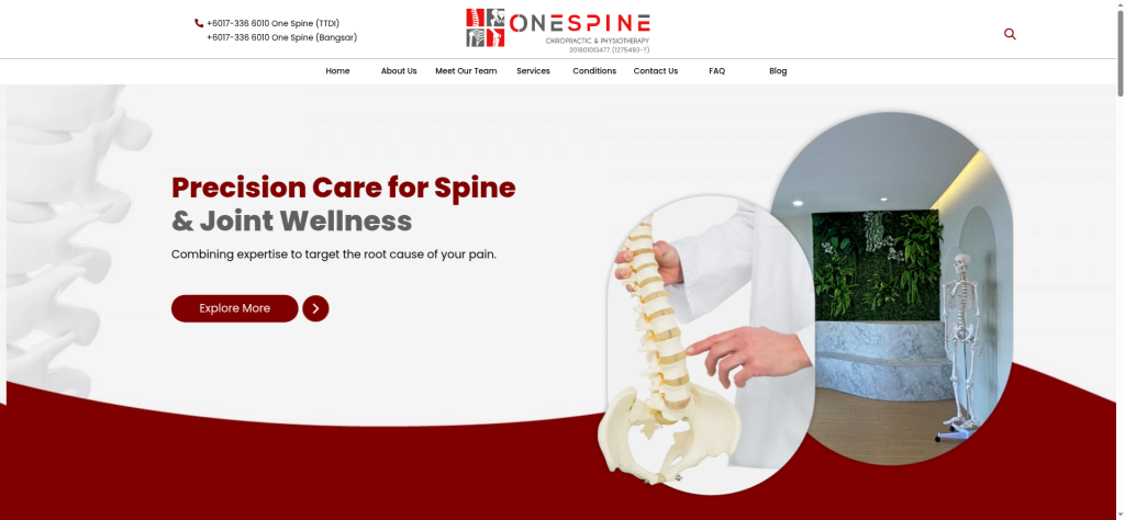 Professional Chiropractic & Physiotherapy in KL – SPMC Wellness Sdn Bhd Launches Website