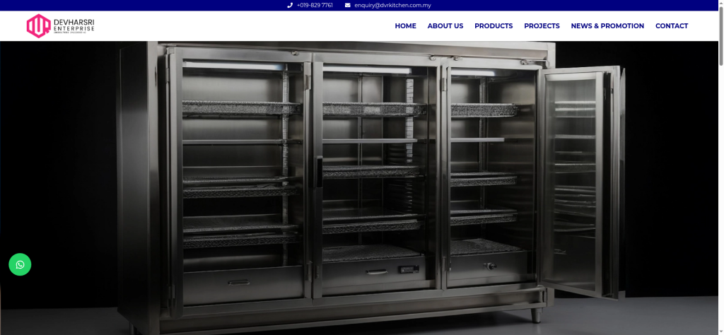 Kitchen Equipment Supplier Kedah – Devharsri Enterprise Launches New Website