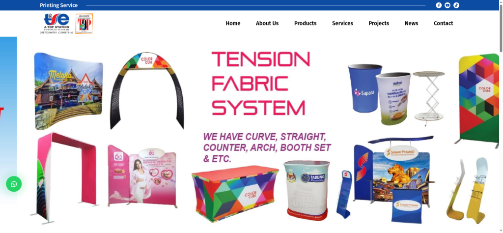 A Top Station Enterprise Launches New Website for Display & Printing Solutions