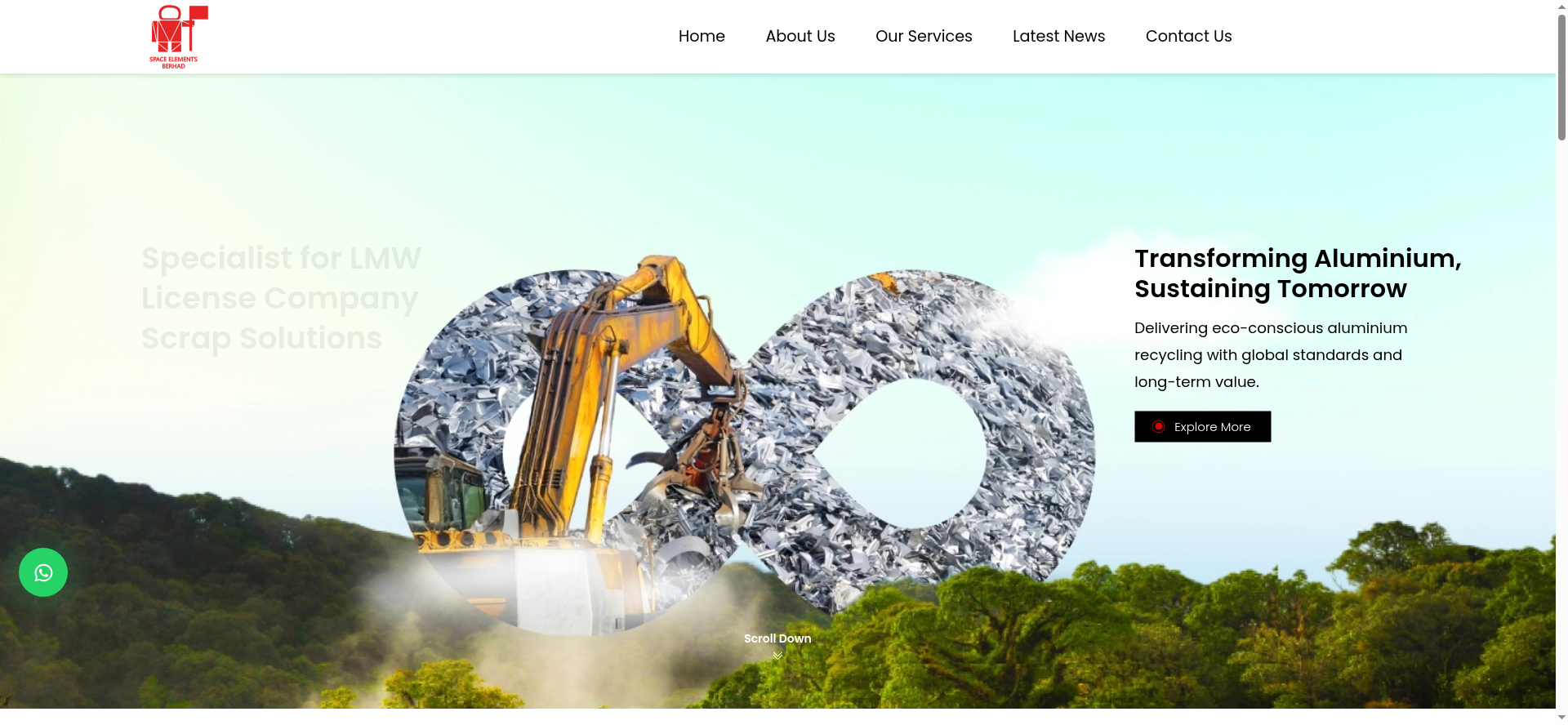 Space Elements Berhad Launches New Website | Aluminium Scrap Recycling ...
