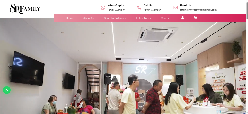 SR FAMILY SDN BHD Launches New Website | OEM Skincare & Health Product Manufacturer Malaysia
