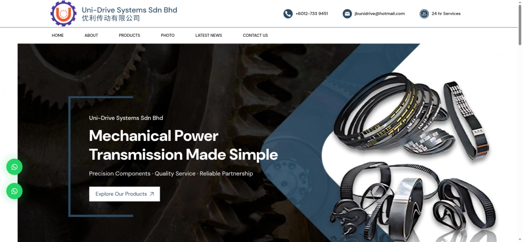 Introducing Uni-Drive Systems Sdn Bhd: Your Trusted Source for Industrial Power Transmission in JB