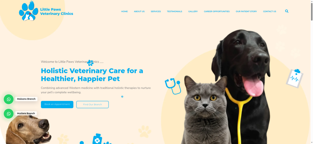 Little Paws Veterinary Clinic Official Website Launch